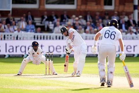 England vs Sri Lanka 2nd Test Day 1: England's Gus Atkinson bats against Sri Lanka